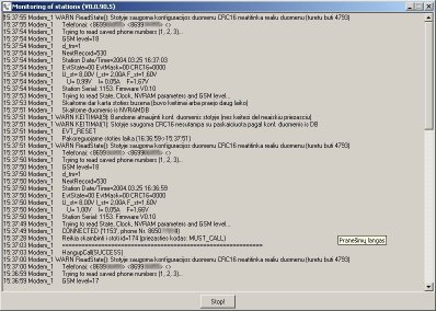 Software component for cathodic station data collecting